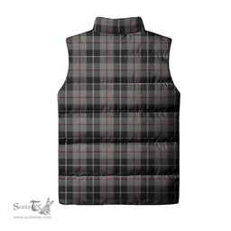 Scottish Thompson Grey Clan Tartan Puffer Vest, Family Crest Plaid Sleeveless Down Jacket Scottish Plaid Tartan Plaid - ScotsTee - scotstee.com