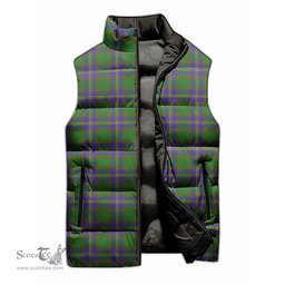 Scottish Strange of Balkaskie Tartan Tartan Puffer Vest, Tartan Plaid Sleeveless Down Jacket Scottish Plaid Tartan Plaid - ScotsTee - scotstee.com