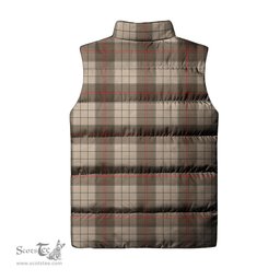 Scottish Ulster Brown Modern Tartan Tartan Puffer Vest, Tartan Plaid Sleeveless Down Jacket Scottish Plaid Tartan Plaid - ScotsTee - scotstee.com