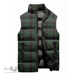 Scottish Sinclair Hunting Tartan Tartan Puffer Vest, Tartan Plaid Sleeveless Down Jacket Scottish Plaid Tartan Plaid - ScotsTee - scotstee.com