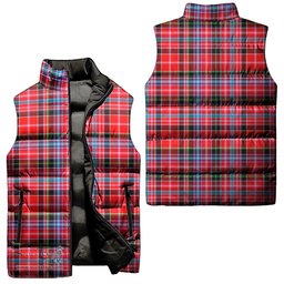 Scottish Straiton Tartan Tartan Puffer Vest, Tartan Plaid Sleeveless Down Jacket Scottish Plaid Tartan Plaid - ScotsTee - scotstee.com