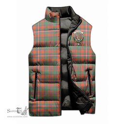 Scottish MacKinnon Ancient Clan Tartan Puffer Vest, Family Crest Plaid Sleeveless Down Jacket Scottish Plaid Tartan Plaid - ScotsTee - scotstee.com