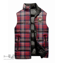 Scottish MacDonald Dress Irish Clan Tartan Puffer Vest, Family Crest Plaid Sleeveless Down Jacket Scottish Plaid Tartan Plaid - ScotsTee - scotstee.com