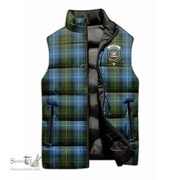 Scottish MacNeil of Barra Clan Tartan Puffer Vest, Family Crest Plaid Sleeveless Down Jacket Scottish Plaid Tartan Plaid - ScotsTee - scotstee.com