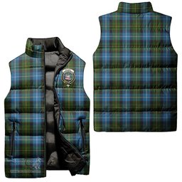 Scottish MacNeil of Barra Clan Tartan Puffer Vest, Family Crest Plaid Sleeveless Down Jacket Scottish Plaid Tartan Plaid - ScotsTee - scotstee.com