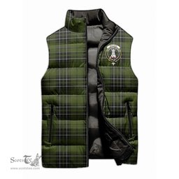 Scottish MacLean Hunting Clan Tartan Puffer Vest, Family Crest Plaid Sleeveless Down Jacket Scottish Plaid Tartan Plaid - ScotsTee - scotstee.com