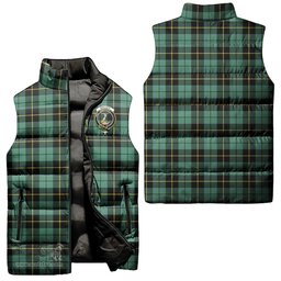 Scottish Wallace Hunting Ancient Clan Tartan Puffer Vest, Family Crest Plaid Sleeveless Down Jacket Scottish Plaid Tartan Plaid - ScotsTee - scotstee.com