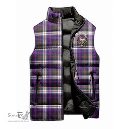 Scottish MacDonald Dress Modern Clan Tartan Puffer Vest, Family Crest Plaid Sleeveless Down Jacket Scottish Plaid Tartan Plaid - ScotsTee - scotstee.com