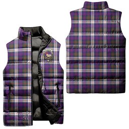 Scottish MacDonald Dress Modern Clan Tartan Puffer Vest, Family Crest Plaid Sleeveless Down Jacket Scottish Plaid Tartan Plaid - ScotsTee - scotstee.com