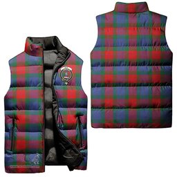 Scottish Mar Clan Tartan Puffer Vest, Family Crest Plaid Sleeveless Down Jacket Scottish Plaid Tartan Plaid - ScotsTee - scotstee.com