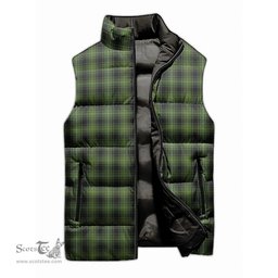 Scottish MacIver Hunting Tartan Tartan Puffer Vest, Tartan Plaid Sleeveless Down Jacket Scottish Plaid Tartan Plaid - ScotsTee - scotstee.com