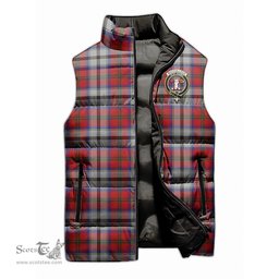 Scottish MacCulloch Dress Clan Tartan Puffer Vest, Family Crest Plaid Sleeveless Down Jacket Scottish Plaid Tartan Plaid - ScotsTee - scotstee.com