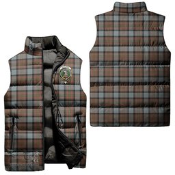 Scottish MacLaren Weathered Clan Tartan Puffer Vest, Family Crest Plaid Sleeveless Down Jacket Scottish Plaid Tartan Plaid - ScotsTee - scotstee.com