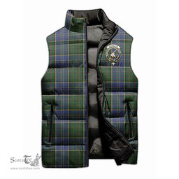 Scottish MacMillan Hunting Clan Tartan Puffer Vest, Family Crest Plaid Sleeveless Down Jacket Scottish Plaid Tartan Plaid - ScotsTee - scotstee.com