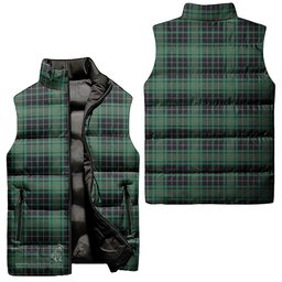 Scottish MacAulay Hunting Ancient Tartan Tartan Puffer Vest, Tartan Plaid Sleeveless Down Jacket Scottish Plaid Tartan Plaid - ScotsTee - scotstee.com