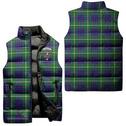 Scottish MacIntyre Hunting Modern Clan Tartan Puffer Vest, Family Crest Plaid Sleeveless Down Jacket Scottish Plaid Tartan Plaid - ScotsTee - scotstee.com
