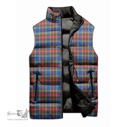 Scottish MacBeth Tartan Tartan Puffer Vest, Tartan Plaid Sleeveless Down Jacket Scottish Plaid Tartan Plaid - ScotsTee - scotstee.com