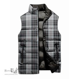 Scottish MacRae Dress Tartan Tartan Puffer Vest, Tartan Plaid Sleeveless Down Jacket Scottish Plaid Tartan Plaid - ScotsTee - scotstee.com