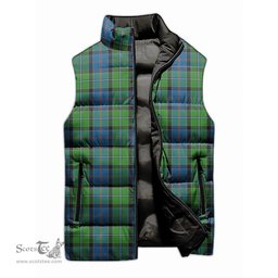 Scottish Stirling Tartan Tartan Puffer Vest, Tartan Plaid Sleeveless Down Jacket Scottish Plaid Tartan Plaid - ScotsTee - scotstee.com