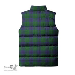 Scottish Oliphant Clan Tartan Puffer Vest, Family Crest Plaid Sleeveless Down Jacket Scottish Plaid Tartan Plaid - ScotsTee - scotstee.com