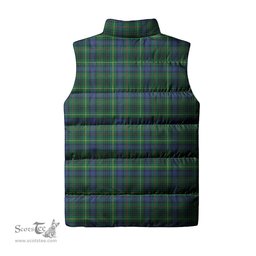 Scottish Stewart Hunting Modern Clan Tartan Puffer Vest, Family Crest Plaid Sleeveless Down Jacket Scottish Plaid Tartan Plaid - ScotsTee - scotstee.com