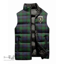Scottish Stewart Old Clan Tartan Puffer Vest, Family Crest Plaid Sleeveless Down Jacket Scottish Plaid Tartan Plaid - ScotsTee - scotstee.com