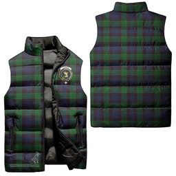 Scottish Stewart Old Clan Tartan Puffer Vest, Family Crest Plaid Sleeveless Down Jacket Scottish Plaid Tartan Plaid - ScotsTee - scotstee.com