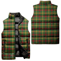 Scottish MacMillan Society of Glasgow Tartan Tartan Puffer Vest, Tartan Plaid Sleeveless Down Jacket Scottish Plaid Tartan Plaid - ScotsTee - scotstee.com