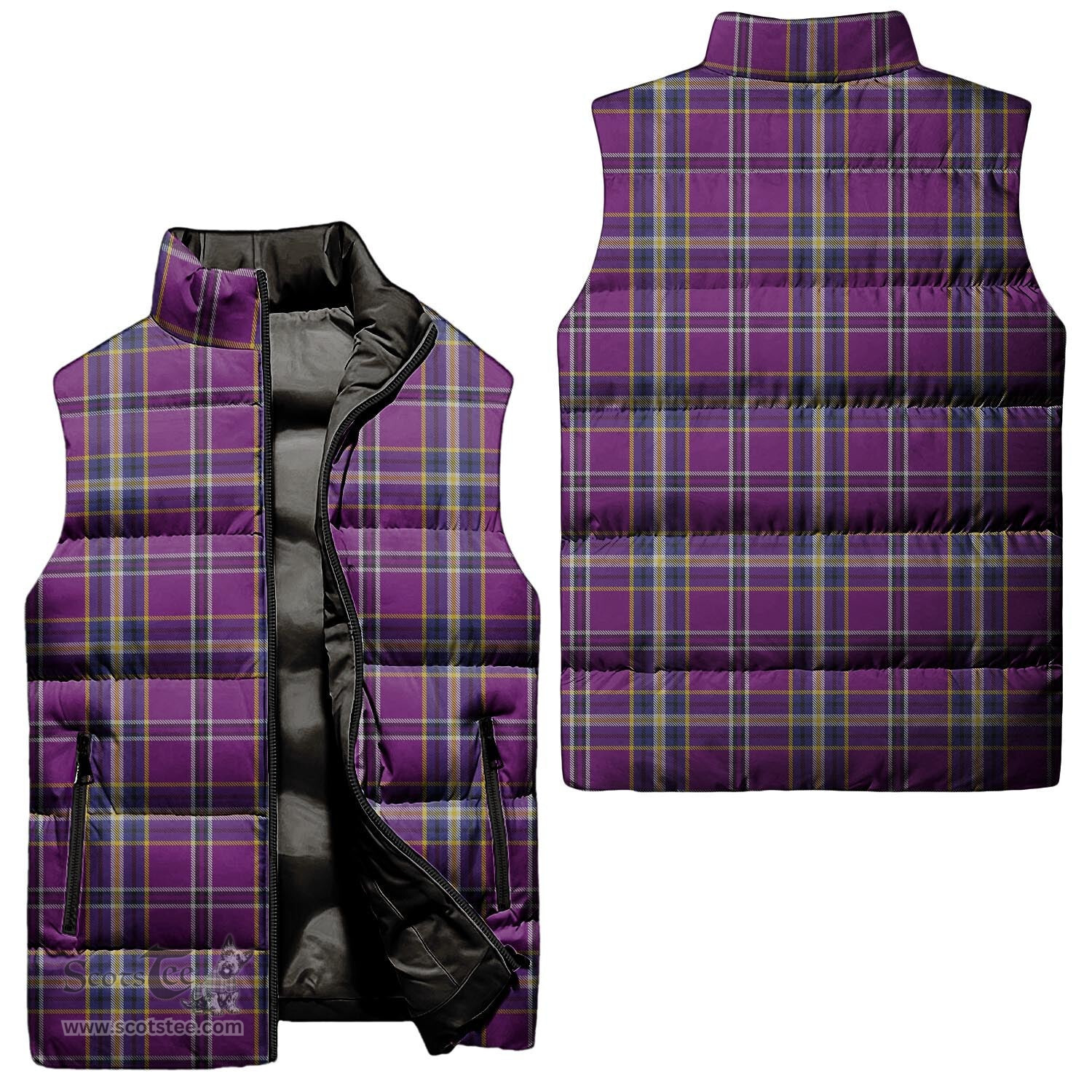 Scottish O'Riagain Tartan Tartan Puffer Vest, Tartan Plaid Sleeveless Down Jacket Scottish Plaid Tartan Plaid - ScotsTee - scotstee.com