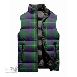 Scottish MacIntyre Inglis Tartan Tartan Puffer Vest, Tartan Plaid Sleeveless Down Jacket Scottish Plaid Tartan Plaid - ScotsTee - scotstee.com