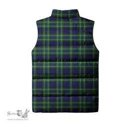 Scottish MacNeil of Colonsay Modern Clan Tartan Puffer Vest, Family Crest Plaid Sleeveless Down Jacket Scottish Plaid Tartan Plaid - ScotsTee - scotstee.com