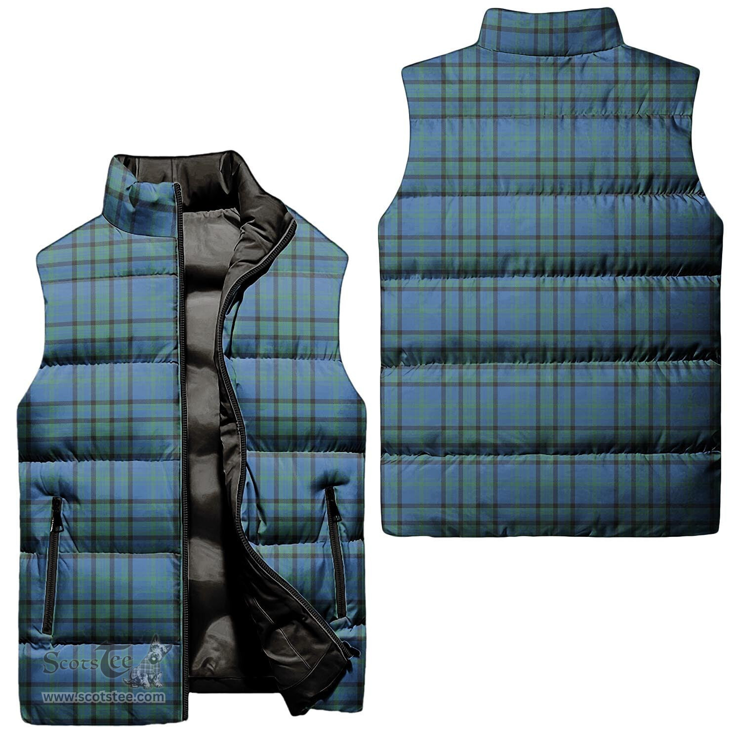 Scottish Matheson Hunting Ancient Tartan Tartan Puffer Vest, Tartan Plaid Sleeveless Down Jacket Scottish Plaid Tartan Plaid - ScotsTee - scotstee.com
