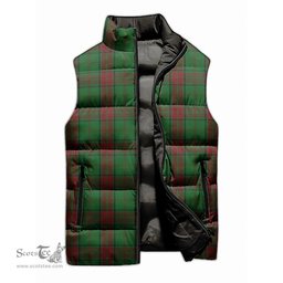 Scottish Maxwell Hunting Tartan Tartan Puffer Vest, Tartan Plaid Sleeveless Down Jacket Scottish Plaid Tartan Plaid - ScotsTee - scotstee.com