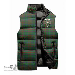 Scottish Shaw of Tordarroch Green Hunting Clan Tartan Puffer Vest, Family Crest Plaid Sleeveless Down Jacket Scottish Plaid Tartan Plaid - ScotsTee - scotstee.com