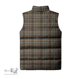 Scottish Stewart Hunting Weathered Clan Tartan Puffer Vest, Family Crest Plaid Sleeveless Down Jacket Scottish Plaid Tartan Plaid - ScotsTee - scotstee.com