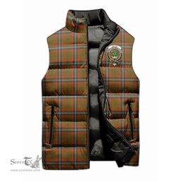 Scottish Seton Hunting Modern Clan Tartan Puffer Vest, Family Crest Plaid Sleeveless Down Jacket Scottish Plaid Tartan Plaid - ScotsTee - scotstee.com