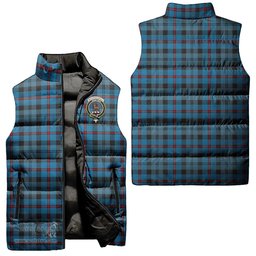 Scottish MacCorquodale Clan Tartan Puffer Vest, Family Crest Plaid Sleeveless Down Jacket Scottish Plaid Tartan Plaid - ScotsTee - scotstee.com