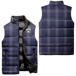 Scottish Nevoy Clan Tartan Puffer Vest, Family Crest Plaid Sleeveless Down Jacket Scottish Plaid Tartan Plaid - ScotsTee - scotstee.com