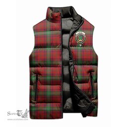 Scottish Seton Clan Tartan Puffer Vest, Family Crest Plaid Sleeveless Down Jacket Scottish Plaid Tartan Plaid - ScotsTee - scotstee.com