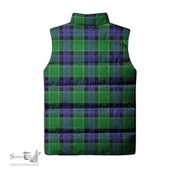 Scottish Monteith Clan Tartan Puffer Vest, Family Crest Plaid Sleeveless Down Jacket Scottish Plaid Tartan Plaid - ScotsTee - scotstee.com