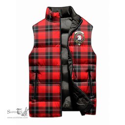 Scottish Ramsay Modern Clan Tartan Puffer Vest, Family Crest Plaid Sleeveless Down Jacket Scottish Plaid Tartan Plaid - ScotsTee - scotstee.com