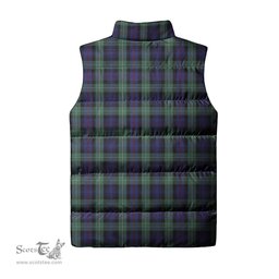 Scottish MacKenzie Hunting Green Tartan Tartan Puffer Vest, Tartan Plaid Sleeveless Down Jacket Scottish Plaid Tartan Plaid - ScotsTee - scotstee.com