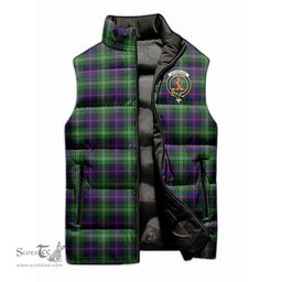 Scottish Sutherland Modern Clan Tartan Puffer Vest, Family Crest Plaid Sleeveless Down Jacket Scottish Plaid Tartan Plaid - ScotsTee - scotstee.com