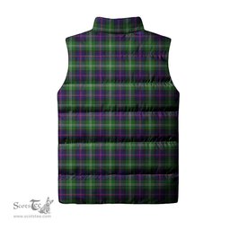 Scottish Sutherland Modern Clan Tartan Puffer Vest, Family Crest Plaid Sleeveless Down Jacket Scottish Plaid Tartan Plaid - ScotsTee - scotstee.com