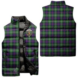 Scottish Sutherland Modern Clan Tartan Puffer Vest, Family Crest Plaid Sleeveless Down Jacket Scottish Plaid Tartan Plaid - ScotsTee - scotstee.com