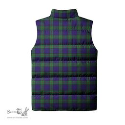 Scottish MacKinlay Modern Clan Tartan Puffer Vest, Family Crest Plaid Sleeveless Down Jacket Scottish Plaid Tartan Plaid - ScotsTee - scotstee.com