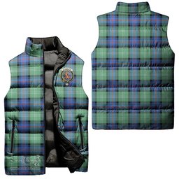 Scottish Sutherland Ancient Clan Tartan Puffer Vest, Family Crest Plaid Sleeveless Down Jacket Scottish Plaid Tartan Plaid - ScotsTee - scotstee.com