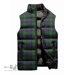 Scottish Stewart Old Tartan Tartan Puffer Vest, Tartan Plaid Sleeveless Down Jacket Scottish Plaid Tartan Plaid - ScotsTee - scotstee.com
