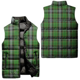 Scottish Moss Tartan Tartan Puffer Vest, Tartan Plaid Sleeveless Down Jacket Scottish Plaid Tartan Plaid - ScotsTee - scotstee.com