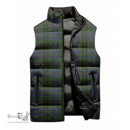 Scottish MacInnes Tartan Tartan Puffer Vest, Tartan Plaid Sleeveless Down Jacket Scottish Plaid Tartan Plaid - ScotsTee - scotstee.com